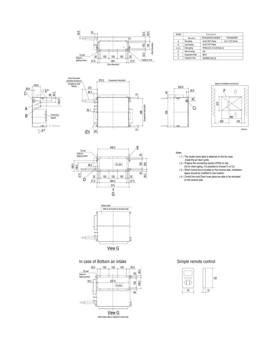 Schema tehnică FDUH22KXE6F
