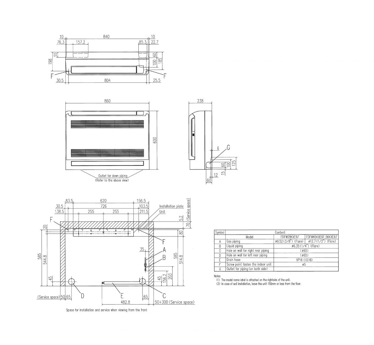 Schema tehnică FDFW56KXE6F