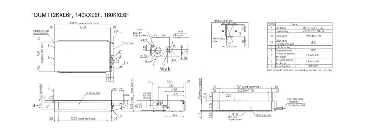 Schema tehnică FDUM160KXE6F