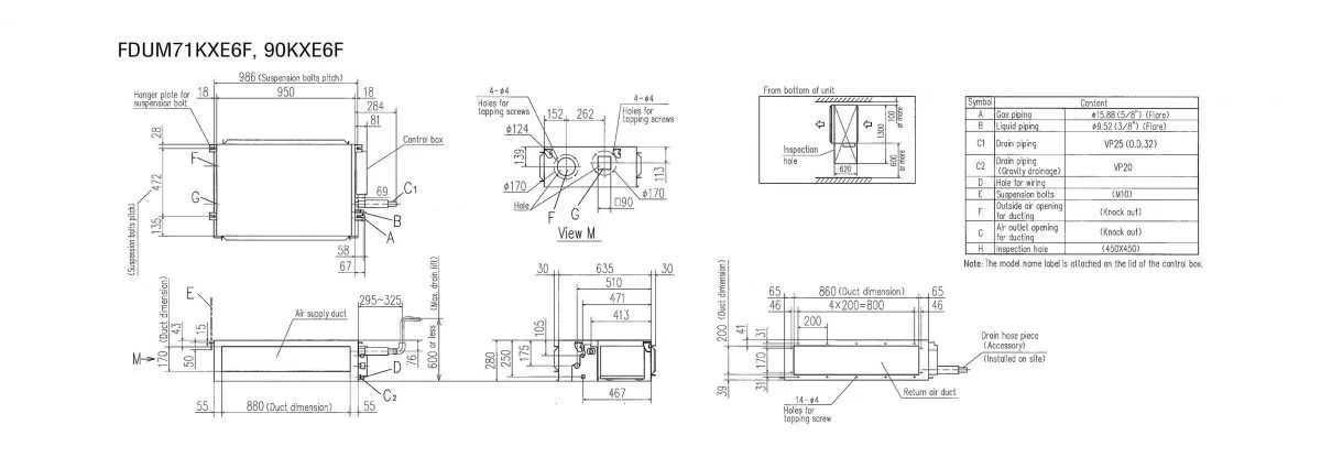 Schema tehnică FDUM90KXE6F