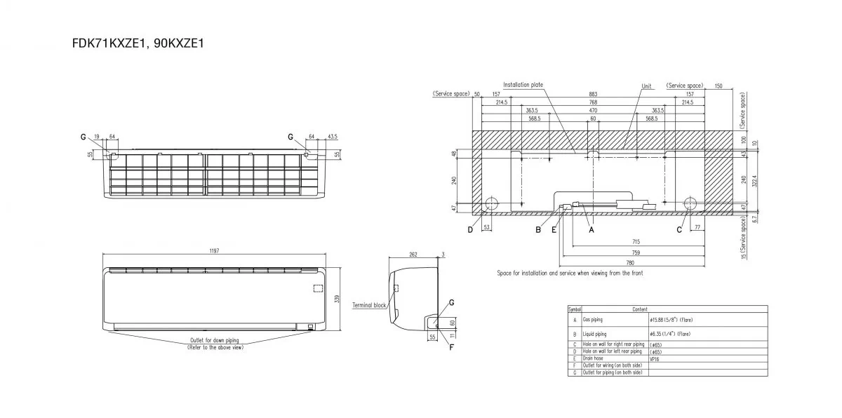 Schema tehnică FDK90KXZE1