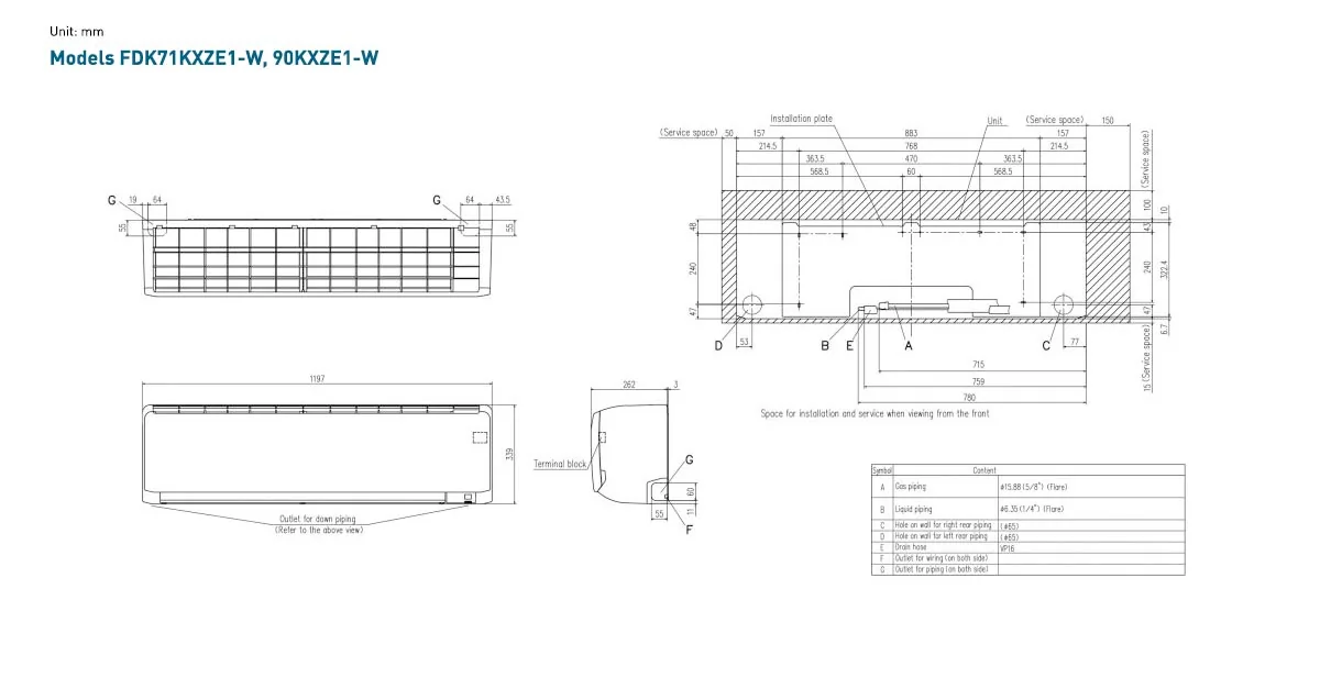 Schema tehnică FDK90KXZE1-W