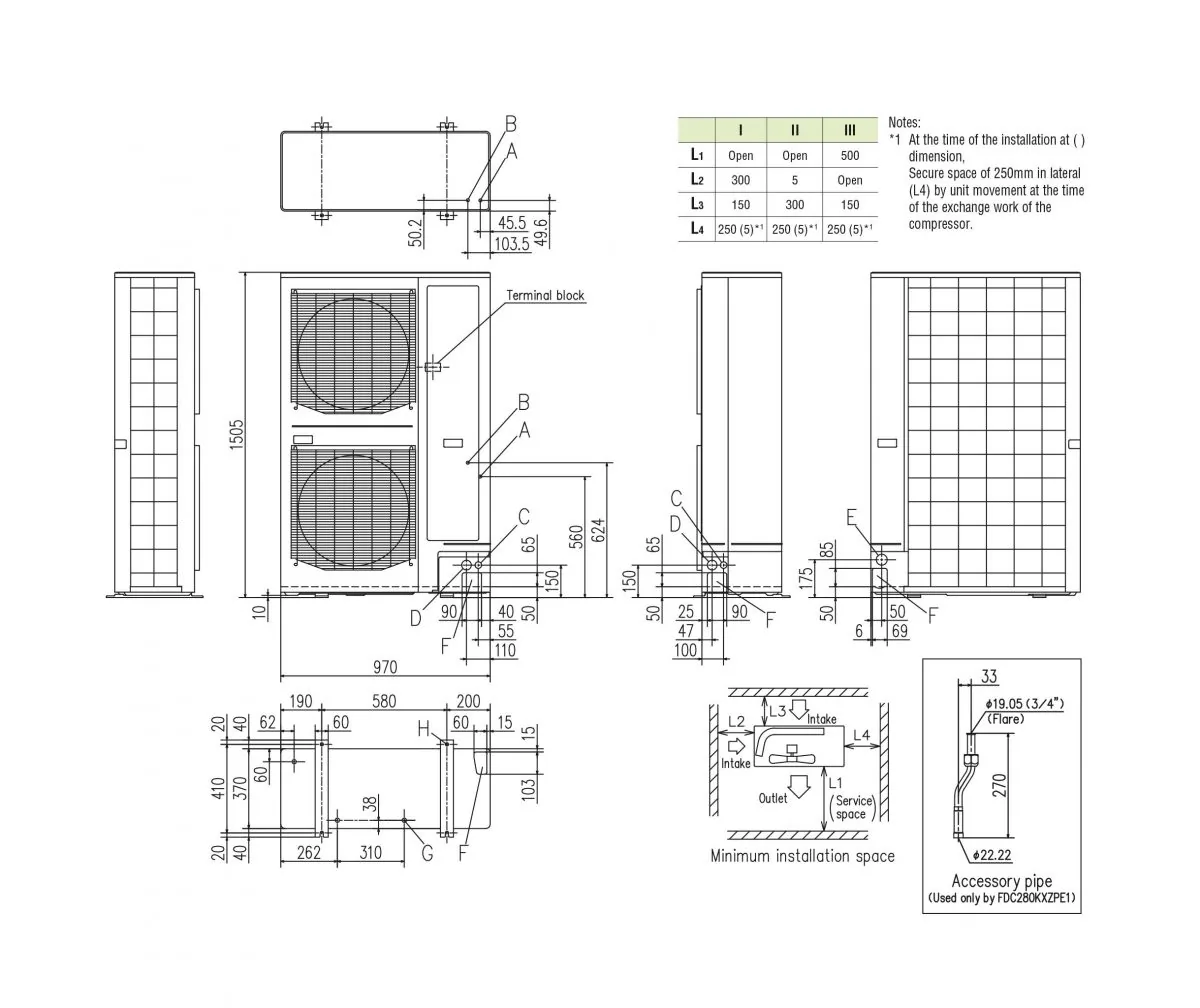 Schema tehnică FDC280KXZPE1