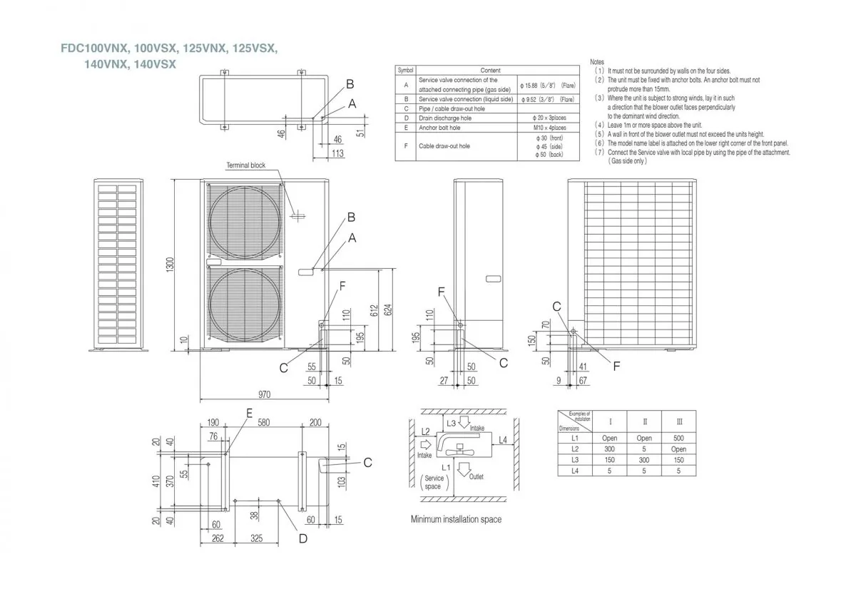Schema tehnică FDT140VNXVH