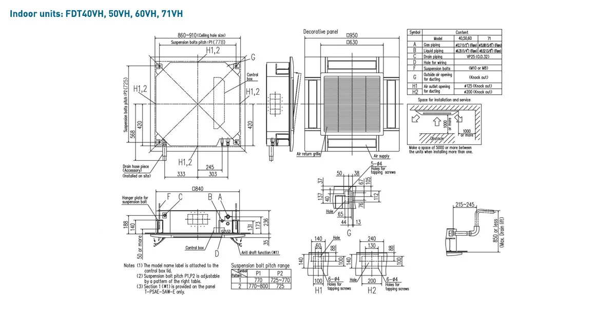 Schema tehnică FDT50ZSXVH