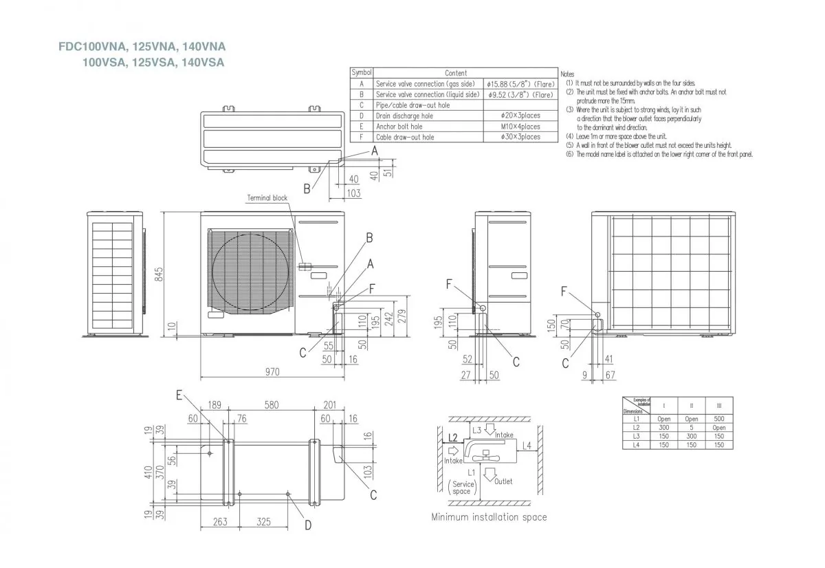 Schema tehnică FDE100VSAPVH