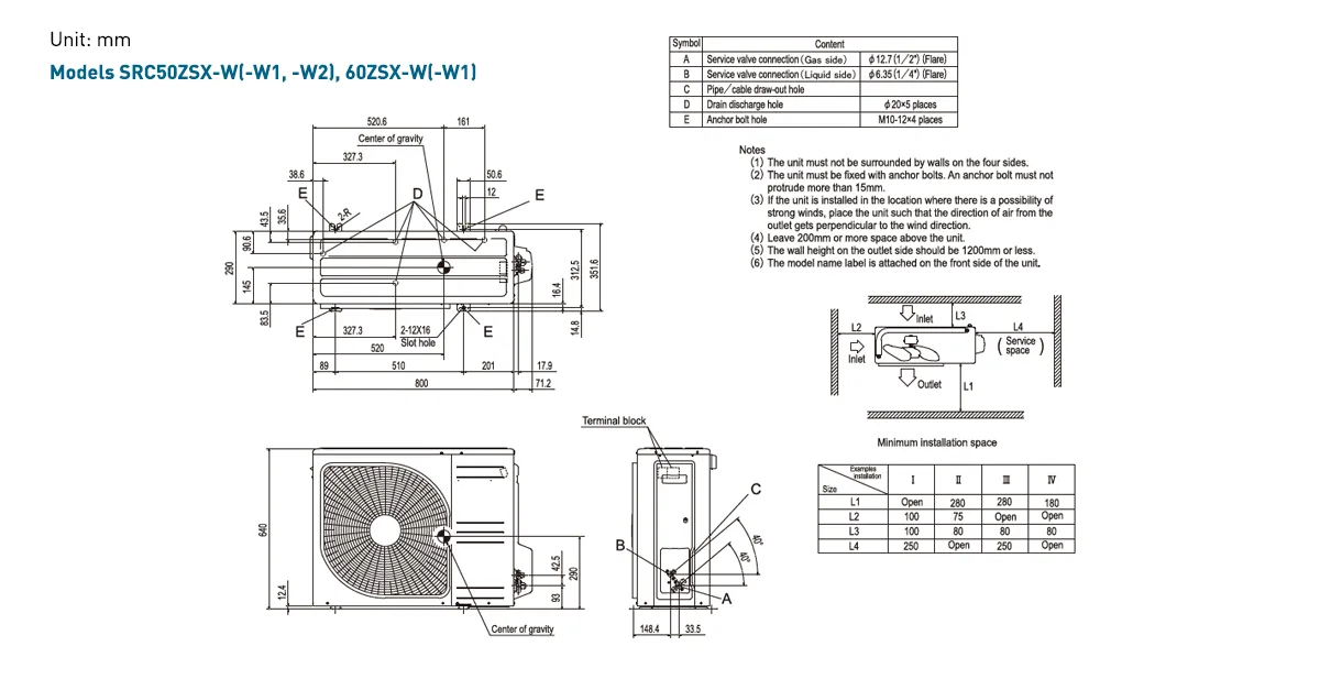 Schema tehnică SRK25ZSX-WFB / SRC25ZSX-W
